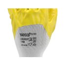 YATO Montagehandschuhe (Nitril getaucht GELB) 9