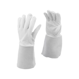   YATO Arbeitsschutz-Schweißhandschuh, Größe 10, Leder weiß