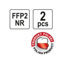 YATO Staubmaske FFP2/P NR (2 Stück)