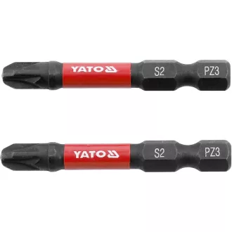 YATO Impact Bit Spitze PZ3 x 50 mm (2 Stück)