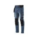 YATO Arbeitssicherheitsjeans lange Hose Größe S 17 Taschen dunkelblau