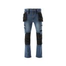 YATO Arbeitssicherheitsjeans lange Hose Größe S 17 Taschen dunkelblau