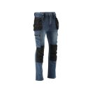 YATO Arbeitssicherheitsjeans lange Hose Größe L 17 Taschen dunkelblau