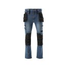 YATO Arbeitssicherheitsjeans lange Hose Größe L 17 Taschen dunkelblau