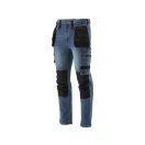 YATO Arbeitsschutzjeans lange Hose Größe L/XL 17 Taschen dunkelblau