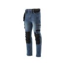 YATO Arbeitsschutzjeans lange Hose Größe 2XL 17 Taschen dunkelblau
