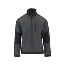 YATO Arbeitsschutz-Softshelljacke grau-schwarz Größe 2XL mit 3 Taschen