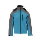 YATO Arbeitsschutz-Softshelljacke mit Kapuze blaugrau Größe S