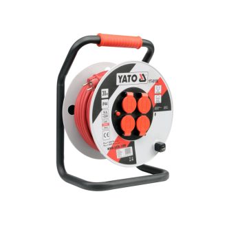YATO Kabeltrommel 30 m 3 x 2,5 mm2