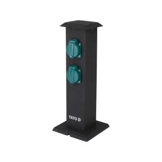   YATO Außen-Steckdosenverteiler stehend Metall IP44 4 x 230 V