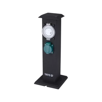 YATO Außenverteiler Stand-Metall IP44 2 x 230 V