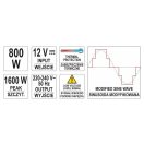 YATO Spannungsadapter Wechselrichter 12V->230V 800W