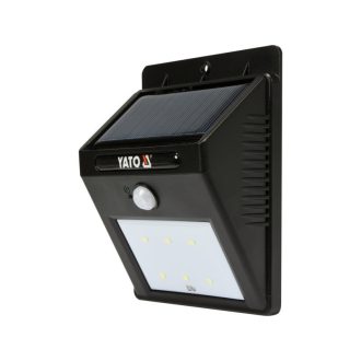 YATO Solar LED Wandleuchte mit Bewegungssensor