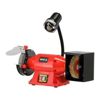 YATO Tischschleifer mit Bürste 150 x 32 mm 520 W