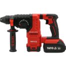 YATO Akku-Bohrhammer bürstenlos SDS-plus 18 V (1 x 4 Ah Akku und Ladegerät)