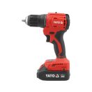 YATO Akku-Bohrschrauber 45 Nm bürstenlos 18 V (2 x 2,0 Ah Akku + Ladegerät)