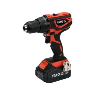   YATO Akku-Bohrschrauber 40 Nm mit japanischem Motor 18 V Li-Ion (2 x 3,0 Ah Akkus + Ladegerät)