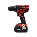 YATO Akku-Bohrschrauber 40 Nm mit japanischem Motor 18 V Li-Ion (2 x 3,0 Ah Akkus + Ladegerät)