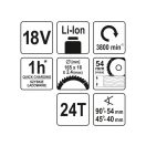 YATO Akku-Handkreissäge 165 mm 18 V Li-Ion (ohne Akku + Ladegerät)