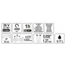 YATO Akku-Kettensäge 350 mm 2 x 18 V (ohne Akku + Ladegerät)