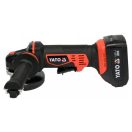 YATO Akku-Winkelschleifer 125 mm 18 V Li-Ion (2 x 3,0 Ah Akku + Ladegerät)