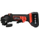 YATO Akku-Winkelschleifer 125 mm 18 V Li-Ion (2 x 3,0 Ah Akku + Ladegerät)