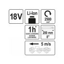 YATO Akku-Gartenschere 2-2,8 m 18 V (ohne Akku + Ladegerät)