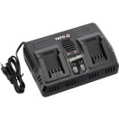 YATO Doppelbatterieladegerät für Maschinen 18 V