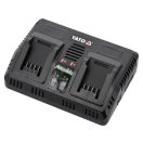 YATO Doppelbatterieladegerät für Maschinen 18 V