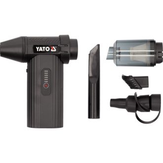   YATO Luftbesen und Autostaubsauger 7,2 V 4 Ah 130000 U/min mit Zubehör