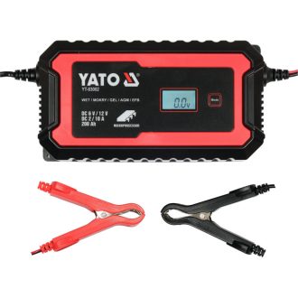  YATO Batterieladegerät 6/12 V 2/10 A max. 200 Ah LCD-Display