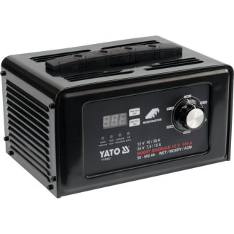 YATO Batterieladegerät 12-24 V / 30 A / 50-600 Ah