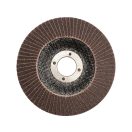 YATO Lamellen-Schleifscheibe abgewinkelt 125 x 22,2 mm / P60