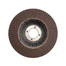 YATO Lamellenschleifscheibe abgewinkelt 125 x 22,2 mm / P100