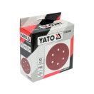 YATO Klettschleifscheibe 150 mm / P60 6-Loch (50 Stück)