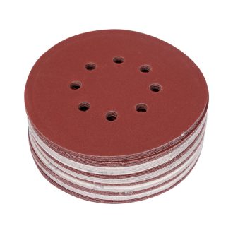   YATO Faser-Schleifscheibe mit Klettverschluss 150 mm / P240 8 Löcher (50 Stück)