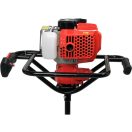 YATO Benzin-Bodenbohrer 51,2 cm3 + 3 Bohrer