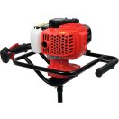 YATO Benzin-Bodenbohrer 51,2 cm3 + 3 Bohrer