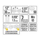 YATO Kettensägenkette 12" 0,325" 1,5 mm 50 Glieder