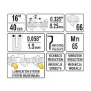 YATO Kettensägenkette 16" 0,325" 1,5 mm 66 Glieder