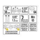 YATO Kettensägenkette 15" 0,325" 1,3 mm 64 Glieder