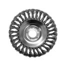 YATO Verdrehbürste schräg 150 x 25,4 mm für Rasenmäher, Rasentrimmer