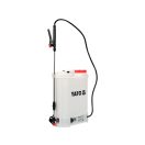 YATO Akku- und Solar-Rucksacksprüher 16 Liter 12 V 8,0 Ah