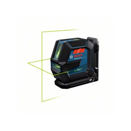 BOSCH Kreuzlinienlaser (grün) GLL 2-15 G im Koffer + Wandhalterung + Laser-Zielplatte