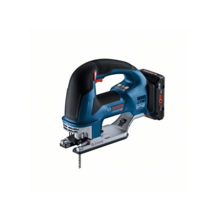 BOSCH Akku-Bügelsäge GST 18V-155 BC mit Bügelgriff, in L-Boxx (2 x 4,0 Ah Akkus + Schnellladung).