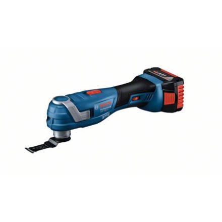 BOSCH Akku-Multifunktionsgerät GOP 185-LI im Koffer mit Regler (1 x 4,0 Ah Akku + Ladegerät + Zubehör).