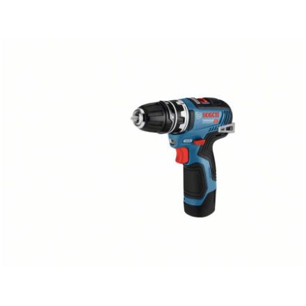 BOSCH Akku-Bohrschrauber GSR 12V-35 FC in L-Boxx (2 x 3,0 Ah Akkus + Schnellladegerät)