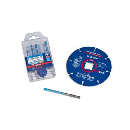 BOSCH EXPERT Universalbohrer-Set 5-teilig + 125 mm Multi-Trennscheibe X-LOCK