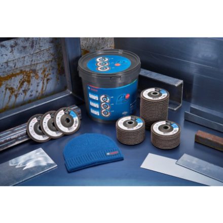 BOSCH Lamellenschleifer im Eimer + Wintermütze X551 (40 Stück)