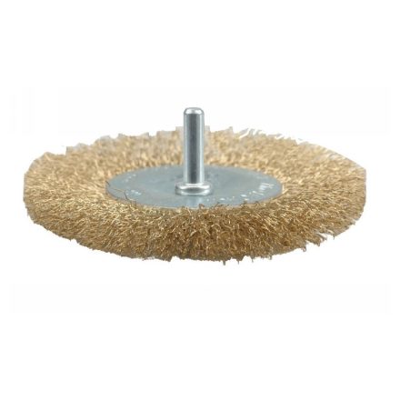 VOREL Pin-Rundbürste 75 mm Messingbeschichtung